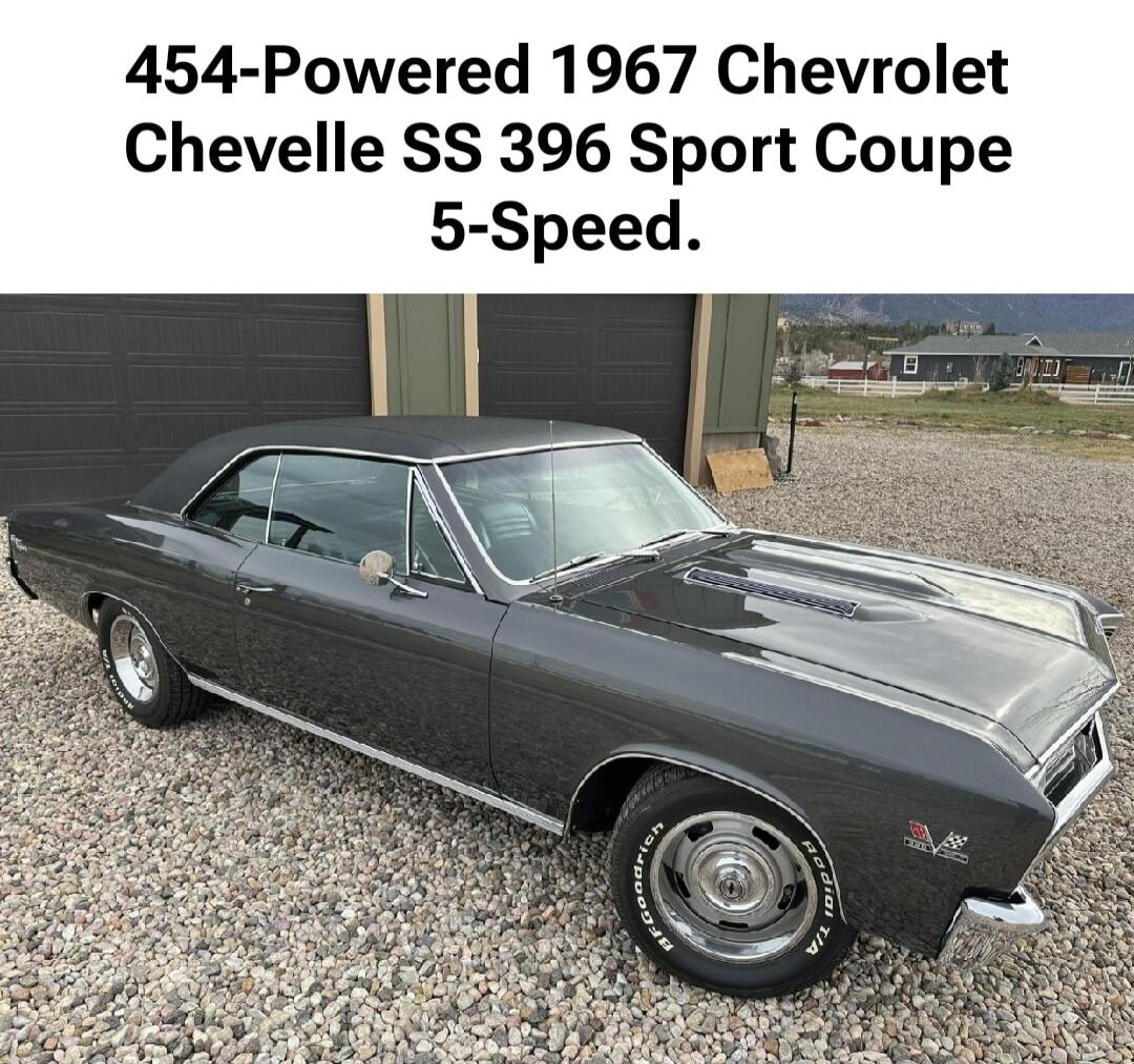 454-Powered 1967 Chevrolet Chevelle SS 396 Sport Coupe 5-Speed.