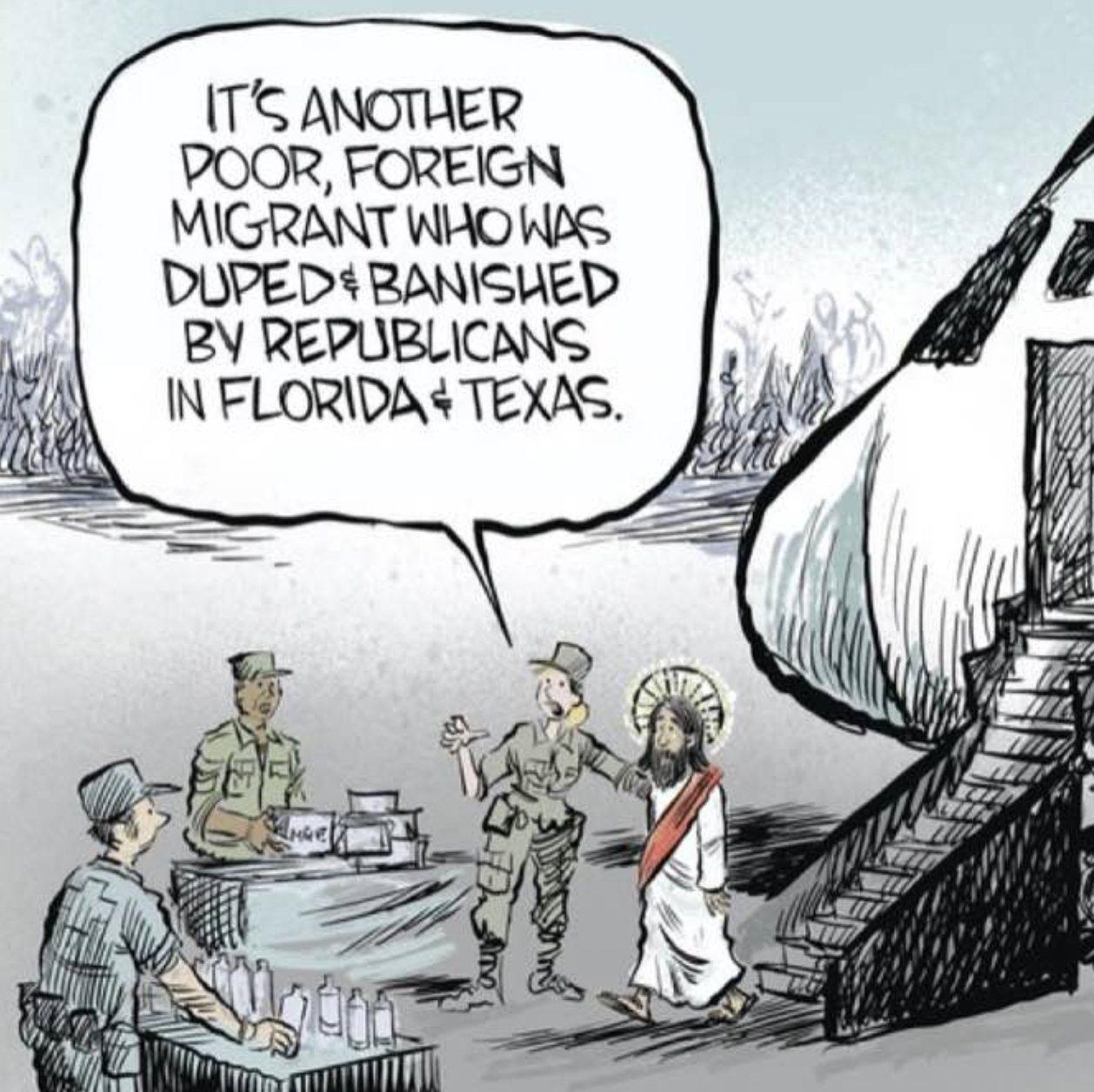 TG ANOTHER POOR FOREIGN MIGRANT WHO KBS DUPE D RBANISUED BY REPUBLICANS INFLORIDAS TEXAS