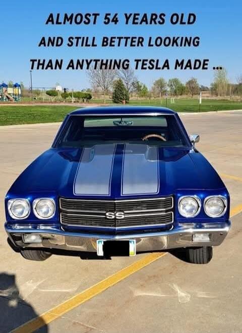 ALMOST 54 YEARS OLD AND STILL BETTER LOOKING THAN ANYTHING TESLA MADE...