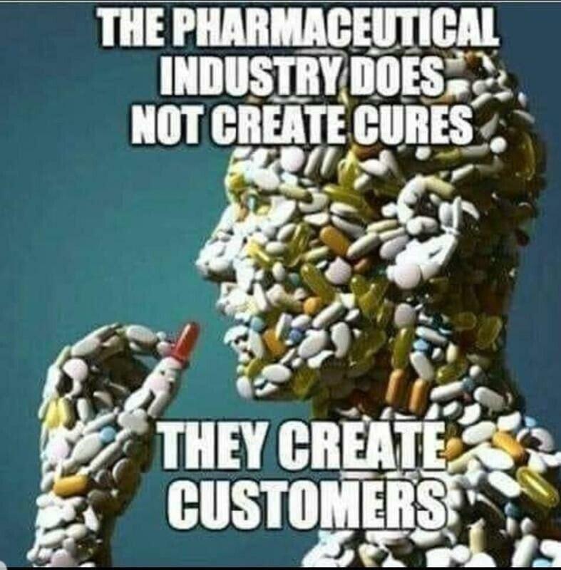 THE PHARMACEUTICAL INDUSTRY HOES Fr NOT CREATE CURES Thad