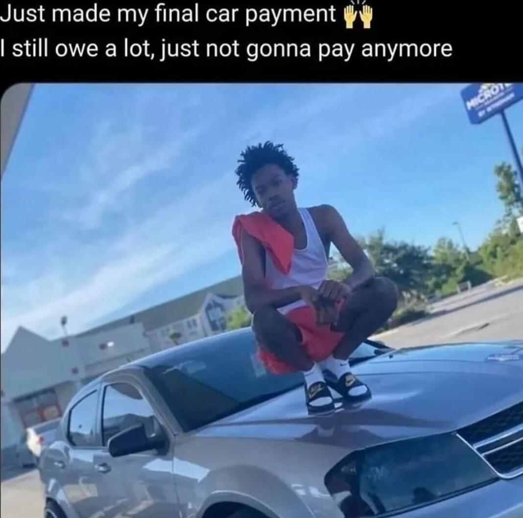 R QUELEN A EICEIHEV R 1 still owe a lot just not gonna pay anymore