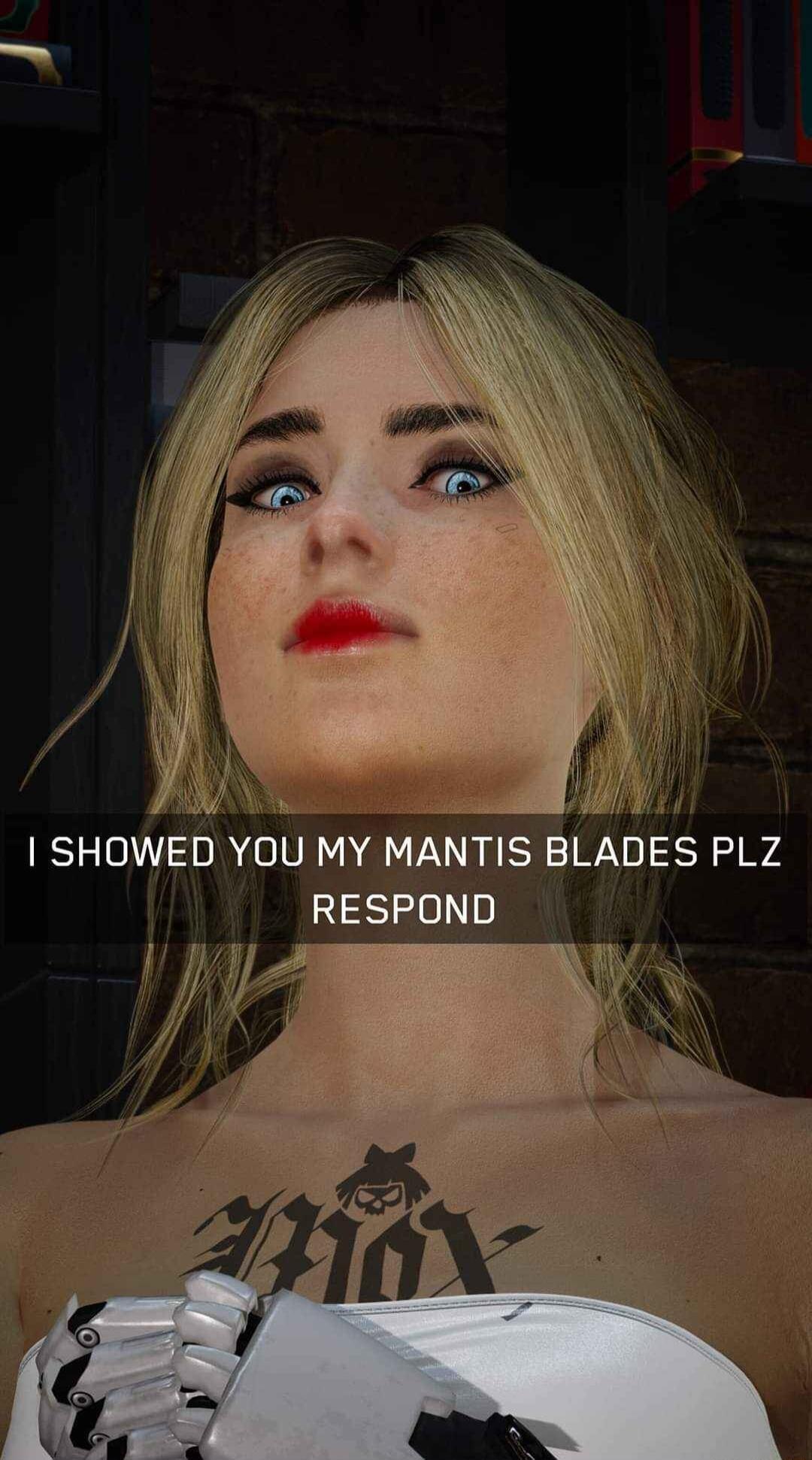 SHOWED YLJU MY MANTIS BLADES PLZ 126 Ts