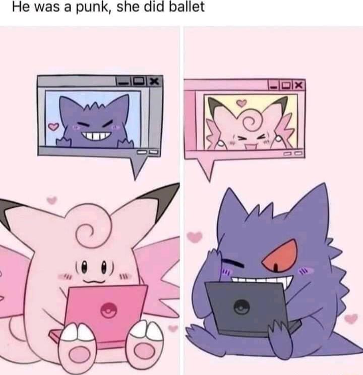 He was a punk she did ballet