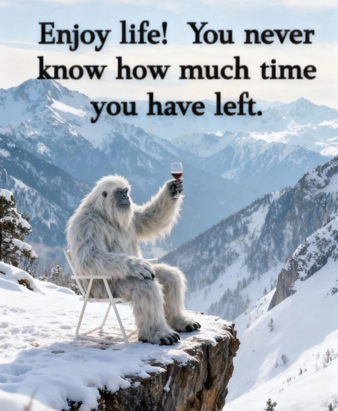 Enjoy life! You never know how much time you have left.