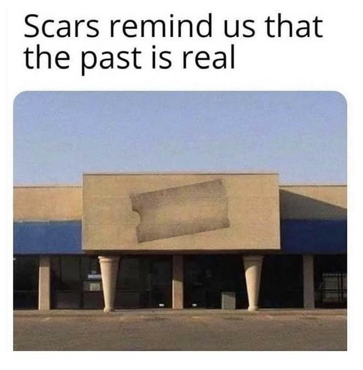 Scars remind us that the pastis real