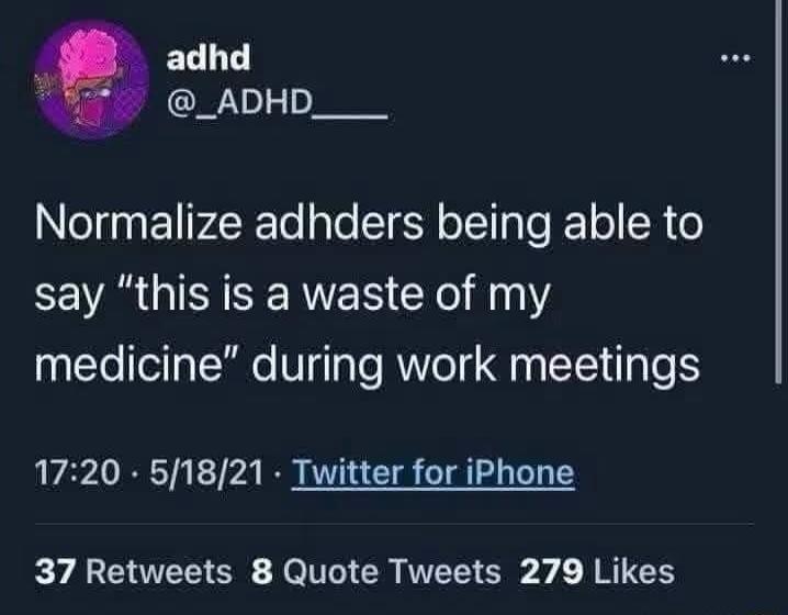 Normalize adhders being able to say 