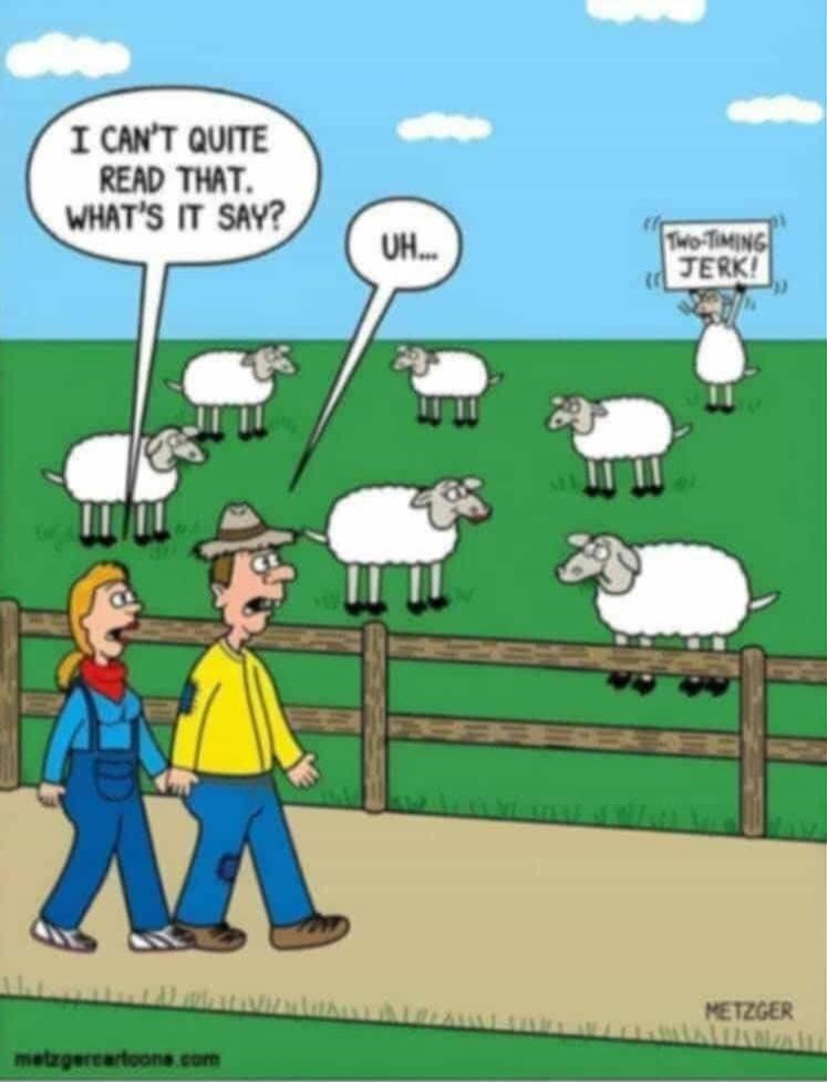 I can't quite read that. What's it say? Uh... Two-timing jerk!