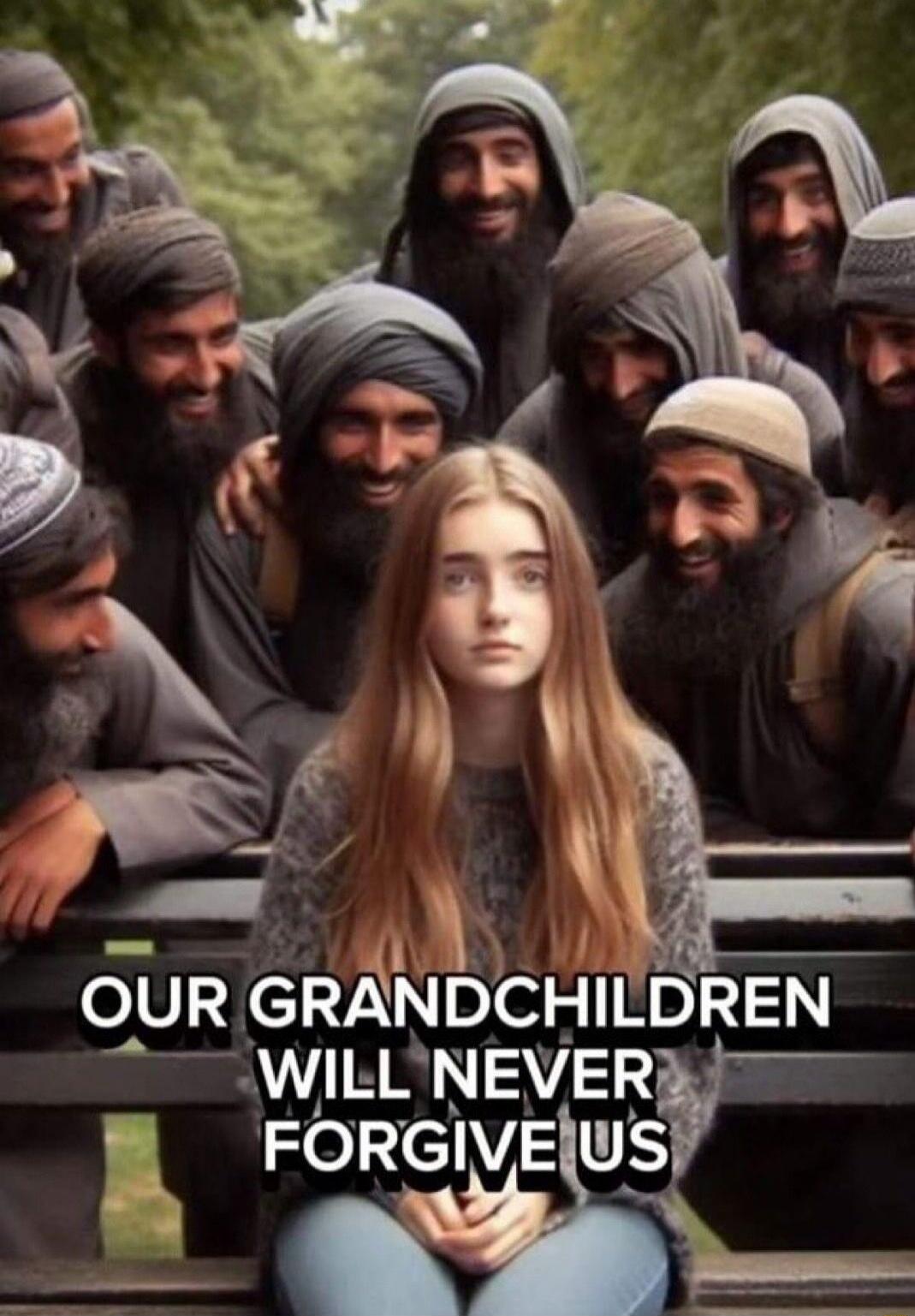 OUR GRANDCHILDREN WILL NEVER FORGIVE US