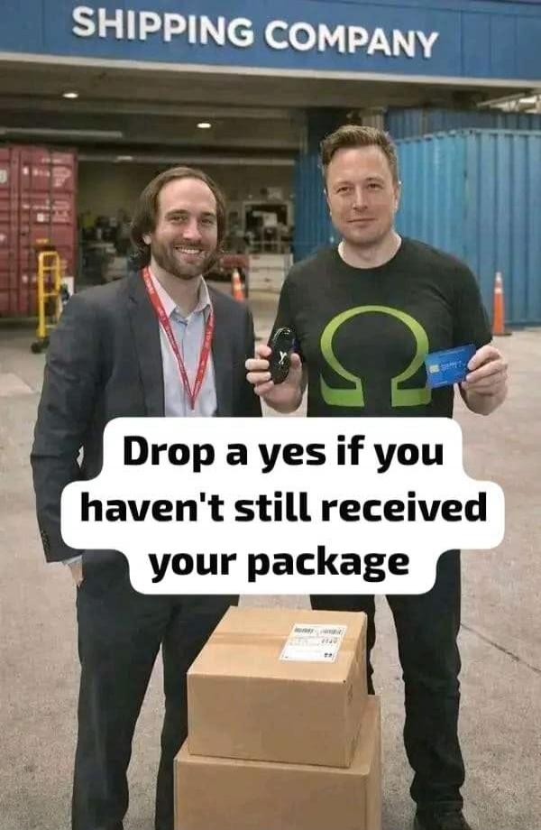 SHIPPING COMPANY. Drop a yes if you haven't still received your package.