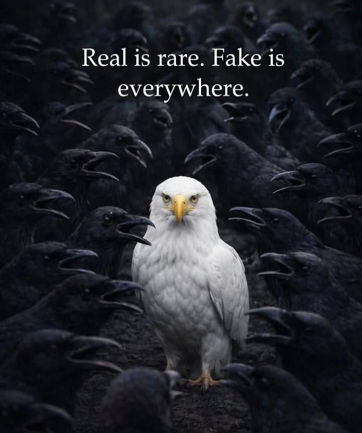 Real is rare. Fake is everywhere.