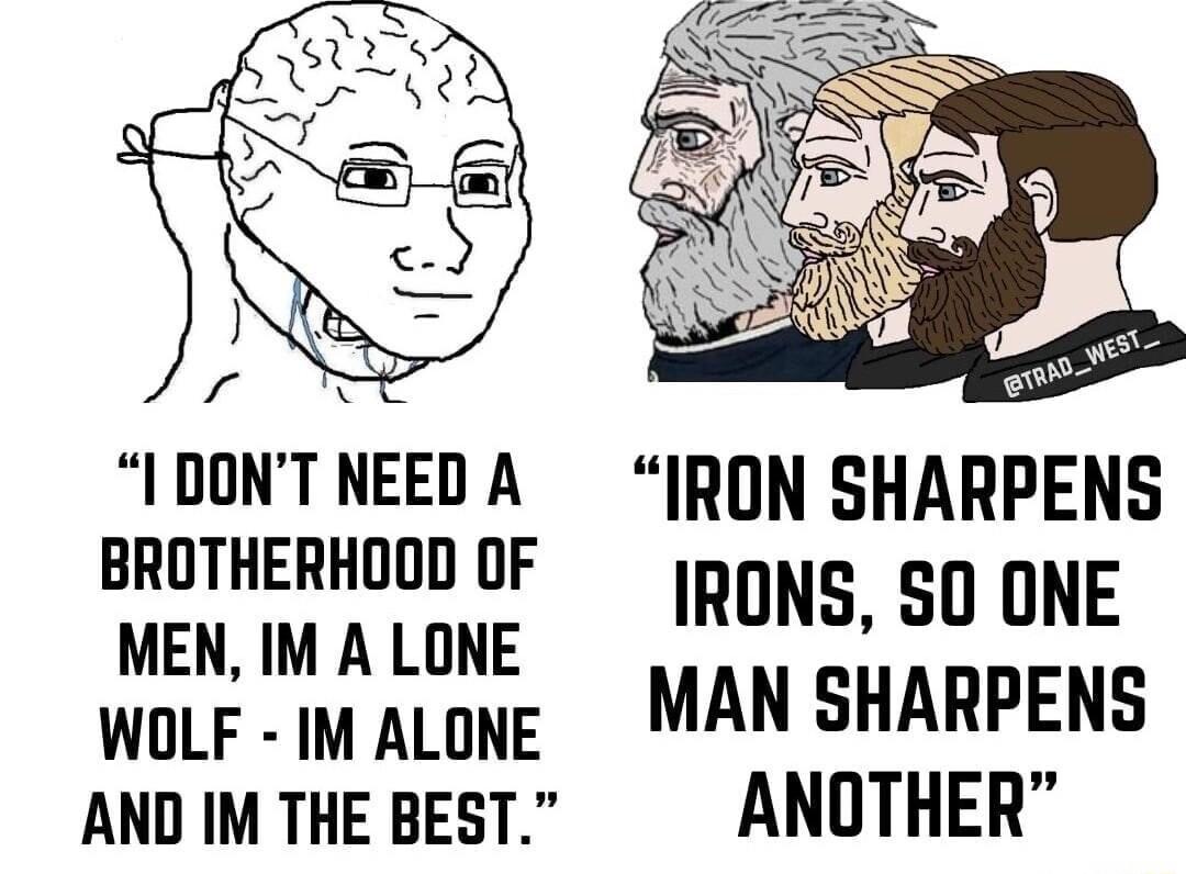 s MEN IM A LONE MR SR woLr mALone MAN SHARPENS AND IM THE BEST ANOTHER