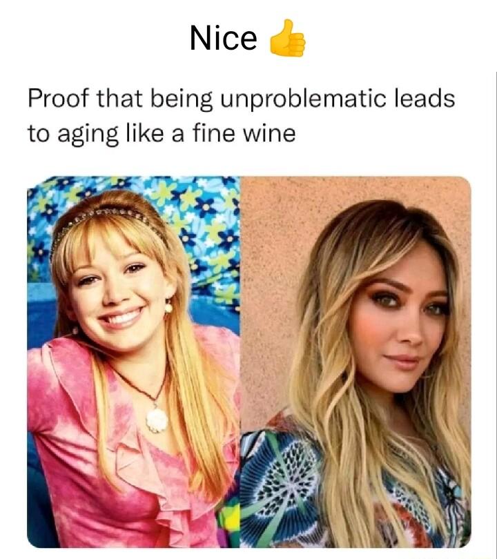 Nice Proof that being unproblematic leads to aging like a fine wine