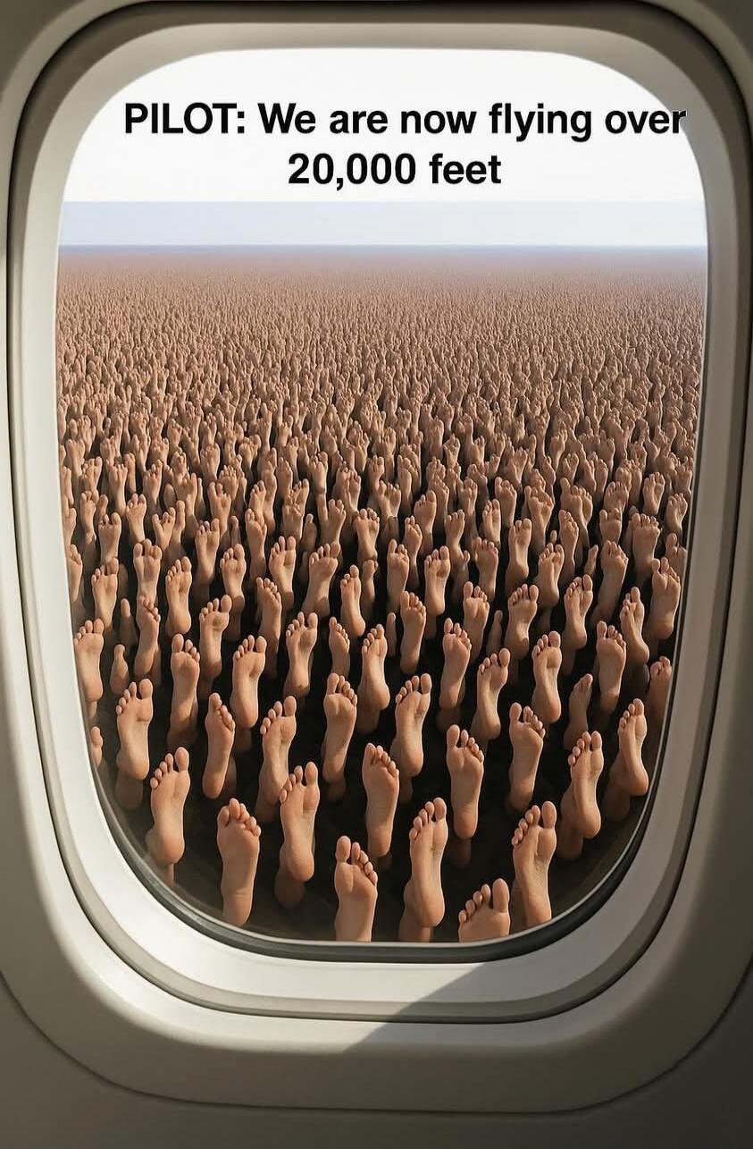PILOT: We are now flying over 20,000 feet