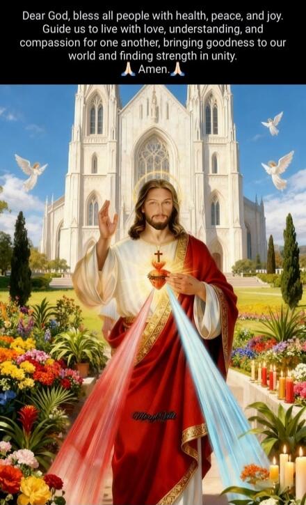 Dear God, bless all people with health, peace, and joy. Guide us to live with love, understanding, and compassion for one another, bringing goodness to our world and finding strength in unity. 🙏 Amen. 🙏