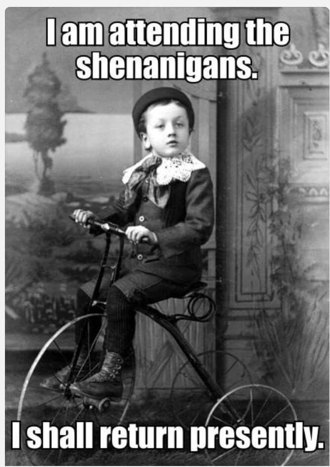 I shall return presently