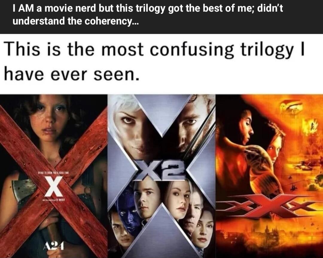 1 AM a movie nerd but this trilogy got the best of me didnt understand the coherency This is the most confusing trilogy have ever seen