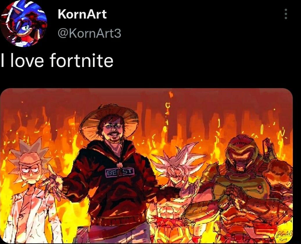 KornArt KornArt3 love fortnite