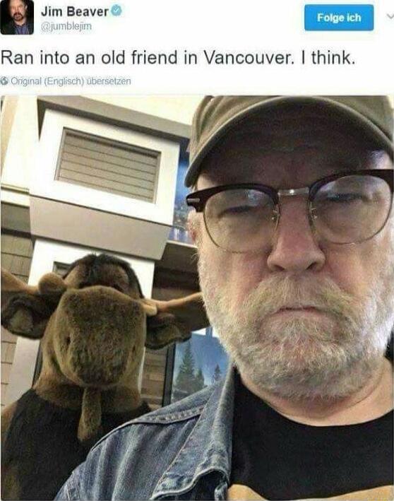 Jim Beaver Ran into an old friend in Vancouver think