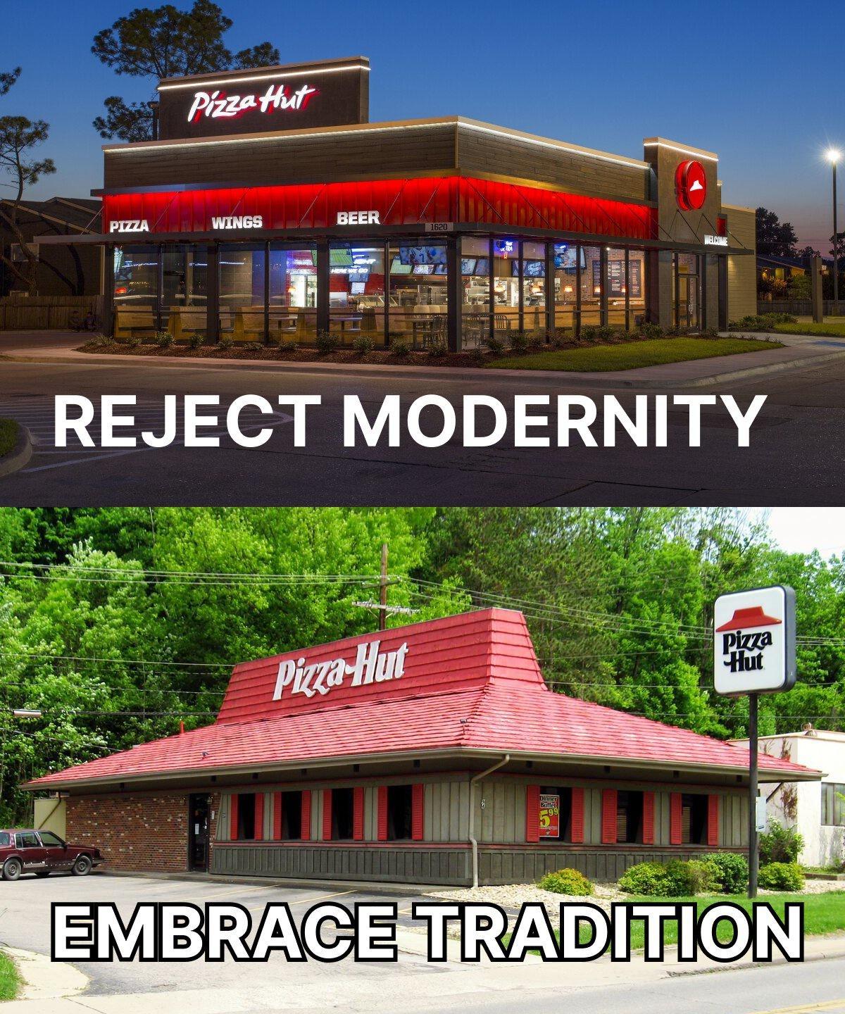 l E et i S REJECT MODERNITY