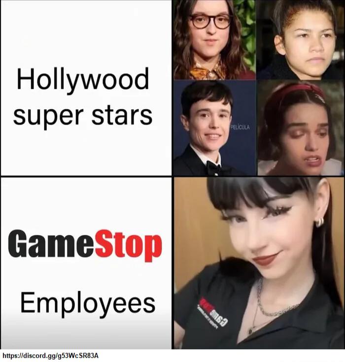 Hollywood super stars GameStop Employees