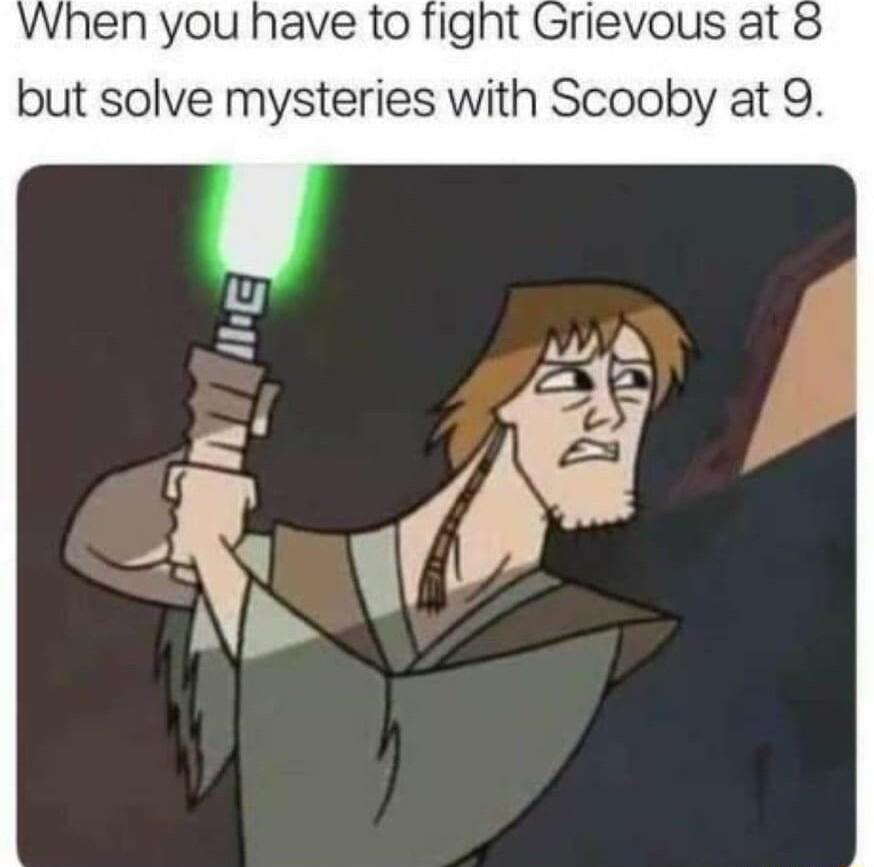 hen you have to fight but solve mysteries with Scooby at 9