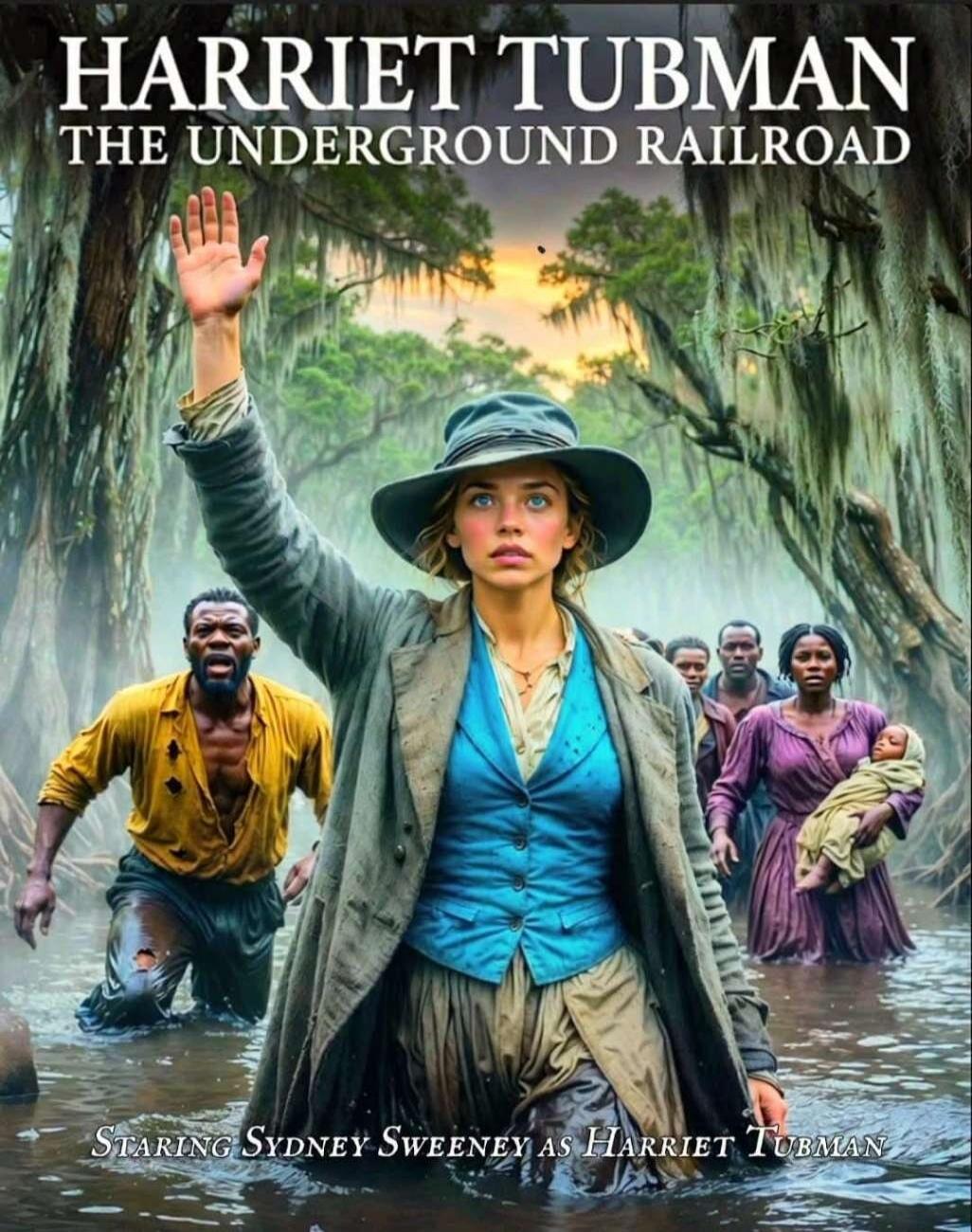 HARRIET TUBMAN THE UNDERGROUND RAILROAD STARRING SYDNEY SWEENEY AS HARRIET TUBMAN