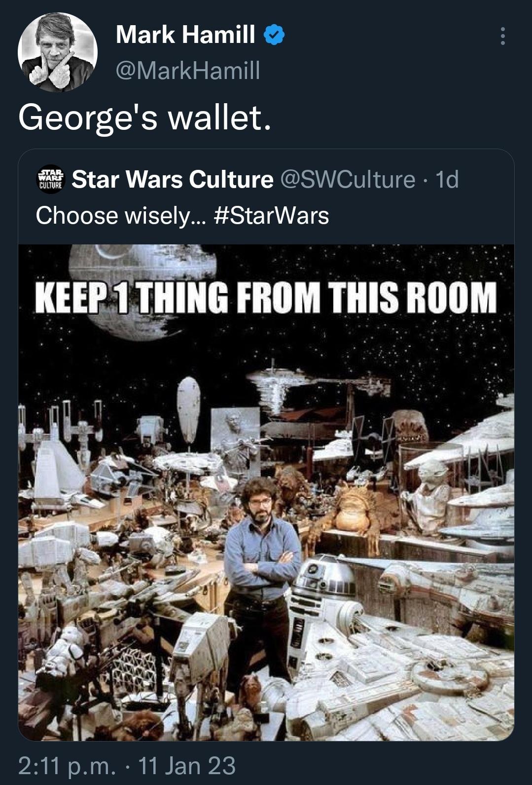 S WL VETEET Georges wallet 2 Star Wars Culture SWCulture 1d Choose wisely StarWars FROM THIS ROOM