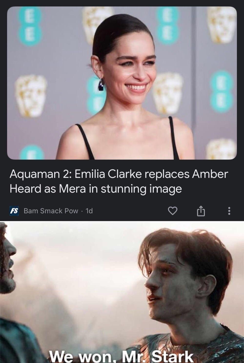 Aquaman 2 Emilia Clarke replaces Amber Heard as Mera in stunning image 4