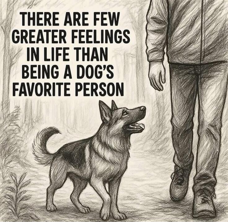 THERE ARE FEW GREATER FEELINGS IN LIFE THAN BEING A DOG'S FAVORITE PERSON