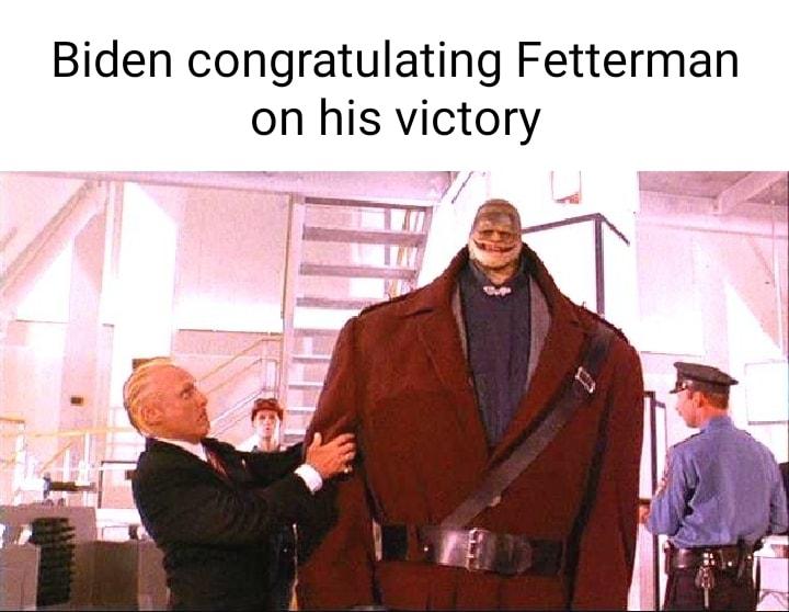 Biden congratulating Fetterman on his victory