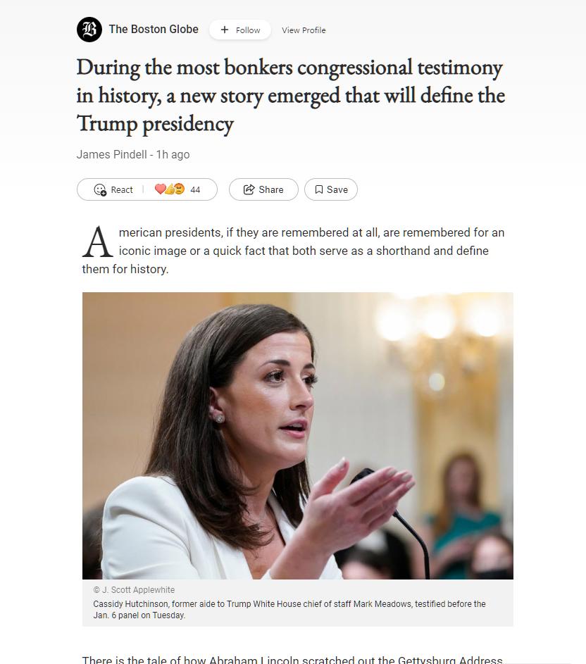 mernise During the most bonkers congressional testimony in history a new story emerged that will define the Trump presidency G GiBu Bowe Gsme mericanprsidents f hey s rememered aal s remembered foran iconi magecr a ek fact tht bothserve 2 shothand and define e for histry