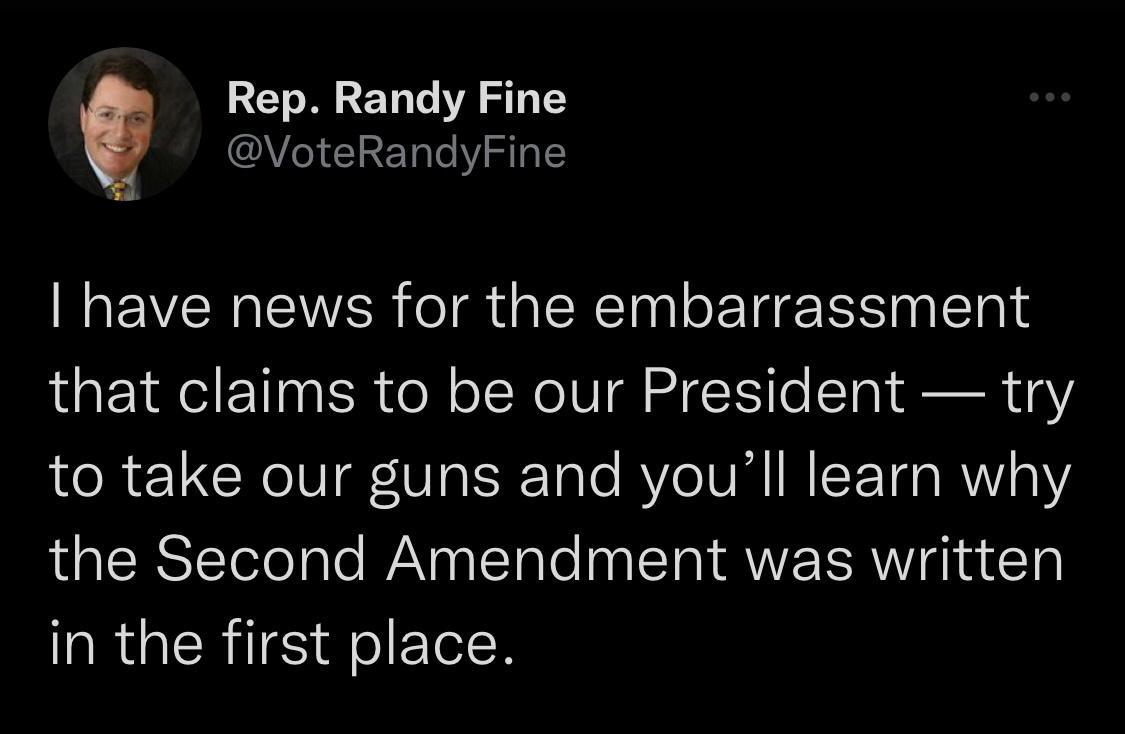 RET oM ET e YA ST CAVeI 1 EYaleV T TE have news for the embarrassment that claims to be our President try e R 1 CReIVIE VIai Talo AVeIVMINI F Yga M gV the Second Amendment was written in the first place