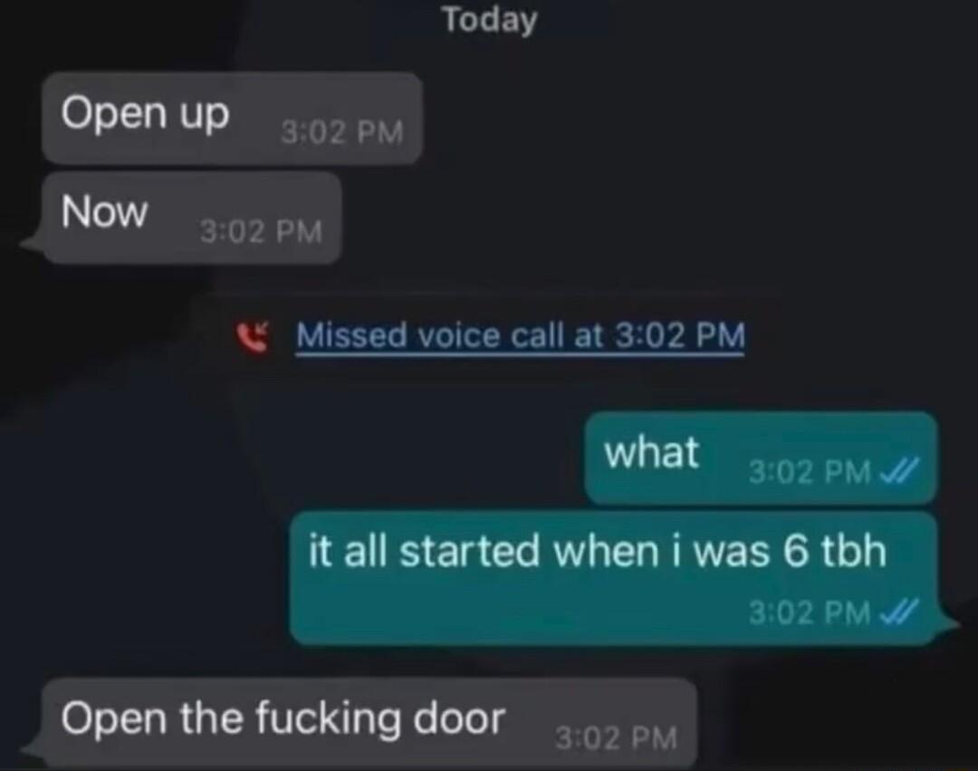 ALEENS Missed voice call at 302 PM