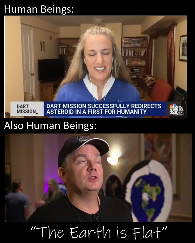 Human Beings DART MISSION SUCCESSFULLY REDIRECTS ASTEROID IN A FIRST FOR HUMANITY Also Human Belngs The Earth is FZr