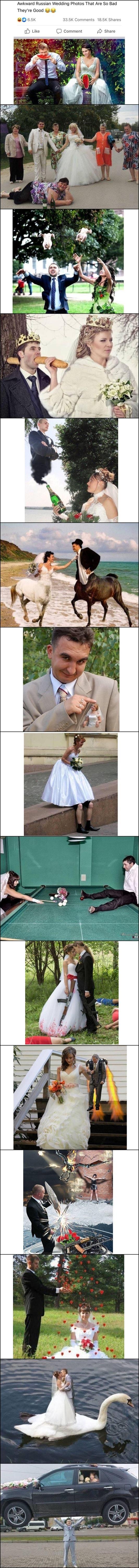 Awkward Russian Wedding Photos That Are So Bad Theyre Good 2 2 0 65K o Like comment Share