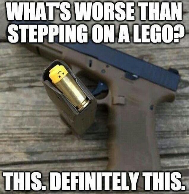 WHAT'S WORSE THAN STEPPING ON A LEGO? THIS. DEFINITELY THIS