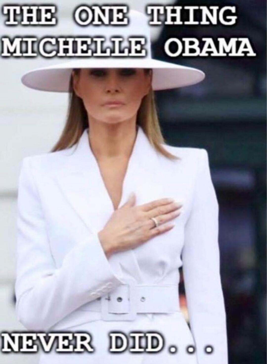 THE ONE THING MICHELLE OBAMA NEVER DID...