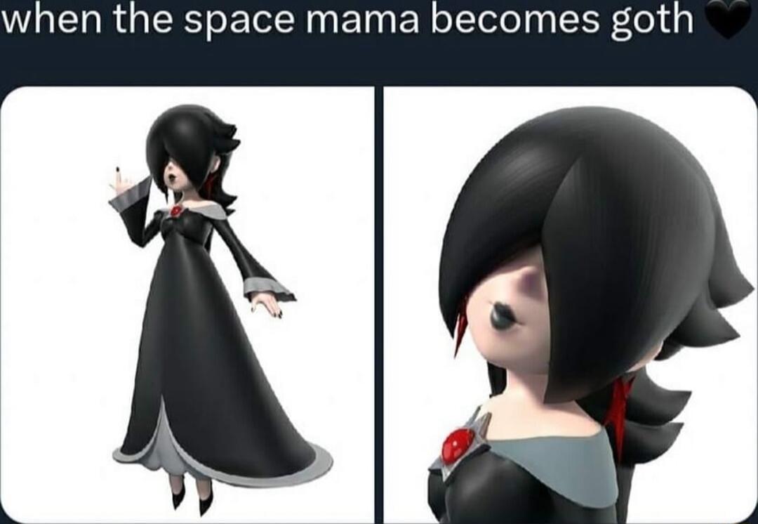 when the space mama becomes goth