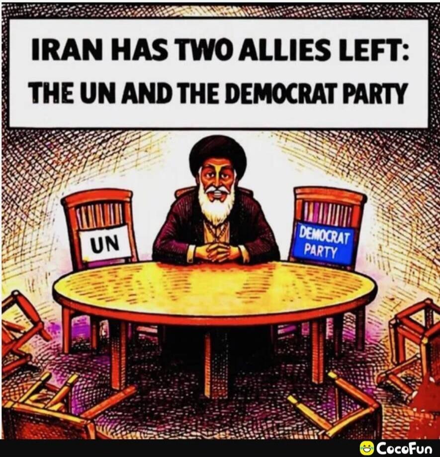 IRAN HAS TWO ALLIES LEFT: THE UN AND THE DEMOCRAT PARTY