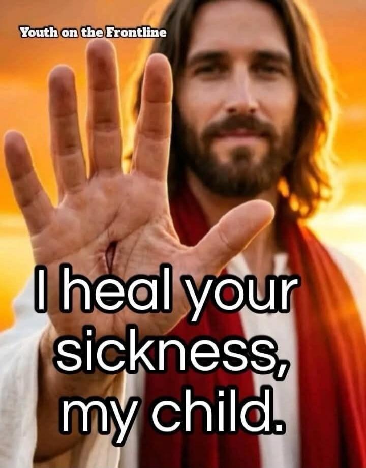 Youth on the Frontline. I heal your sickness, my child.