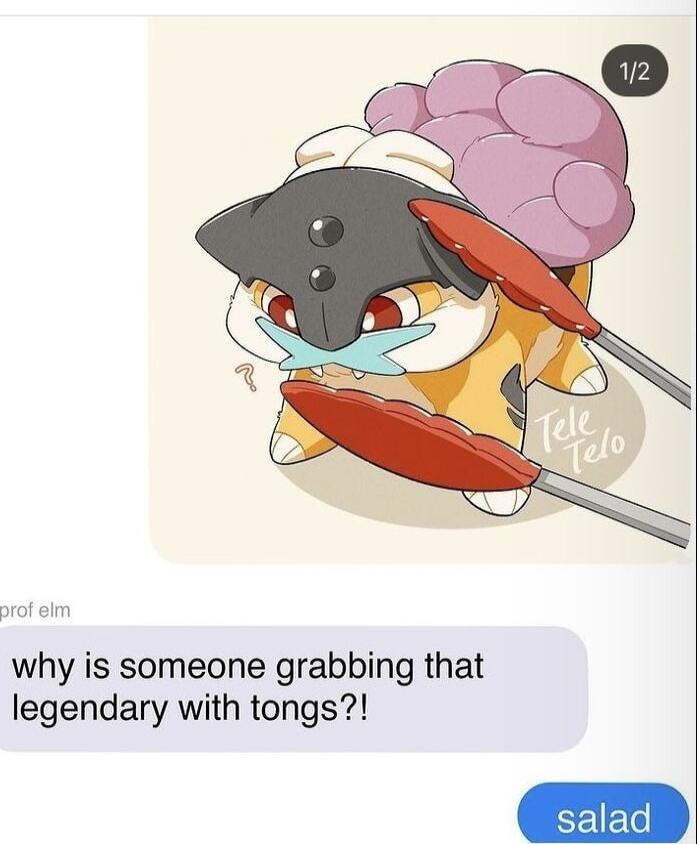 why is someone grabbing that legendary with tongs