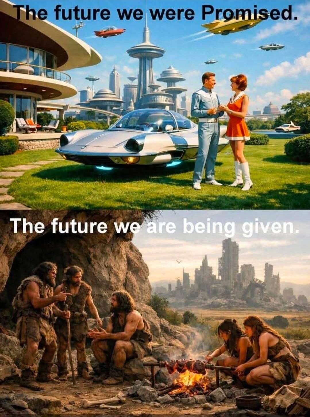 The future we were Promised. The future we are being given.