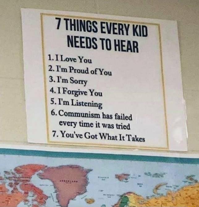 5Im Listening 6 Communism has failed every time it was tried 7 Youve Got What It Takes