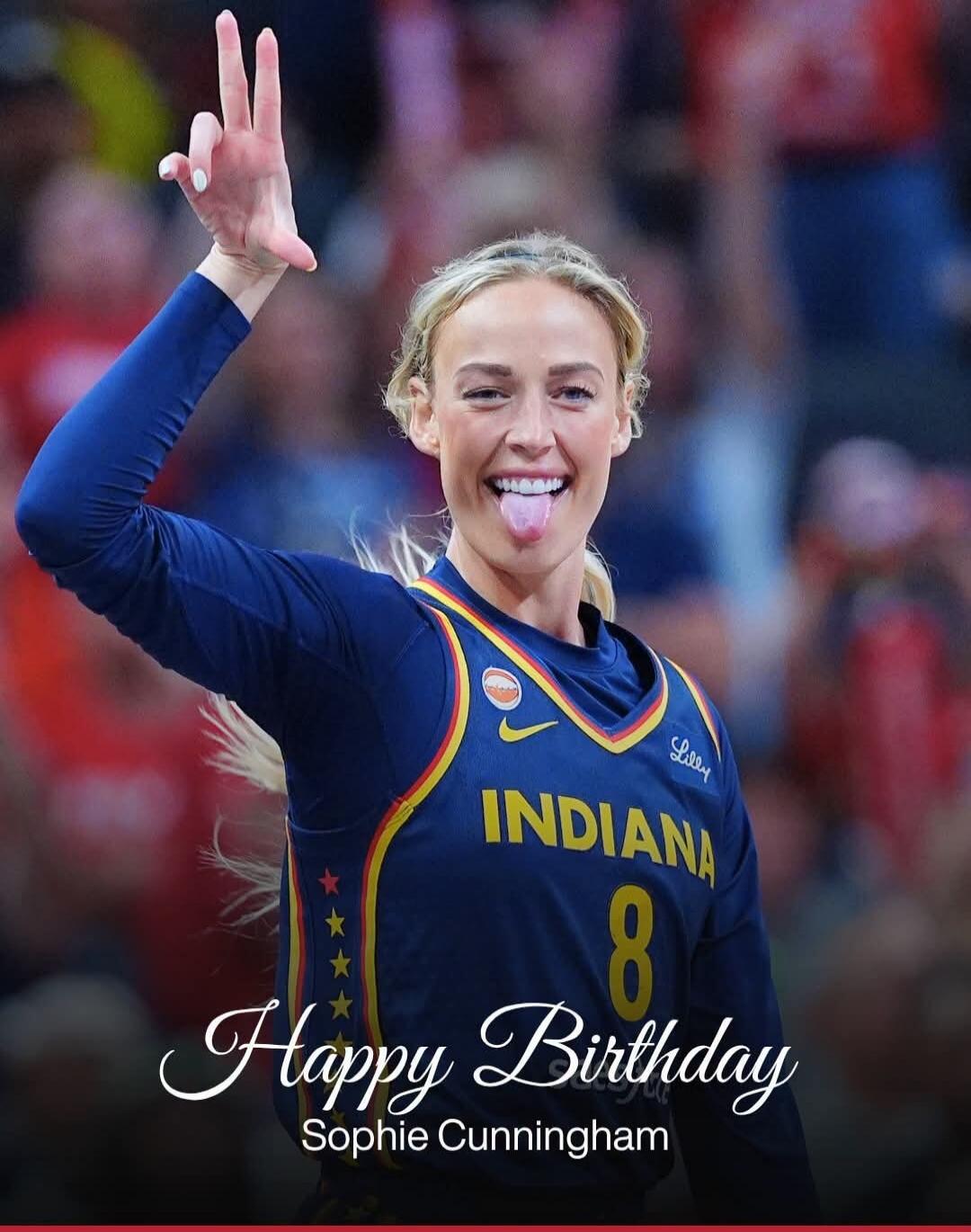 Happy Birthday Sophie Cunningham. Indiana 8.