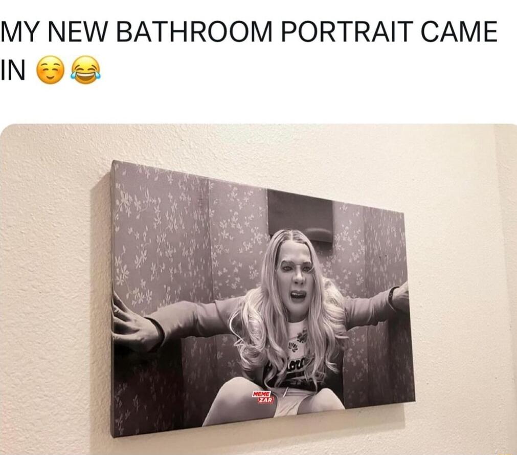 MY NEW BATHROOM PORTRAIT CAME IN