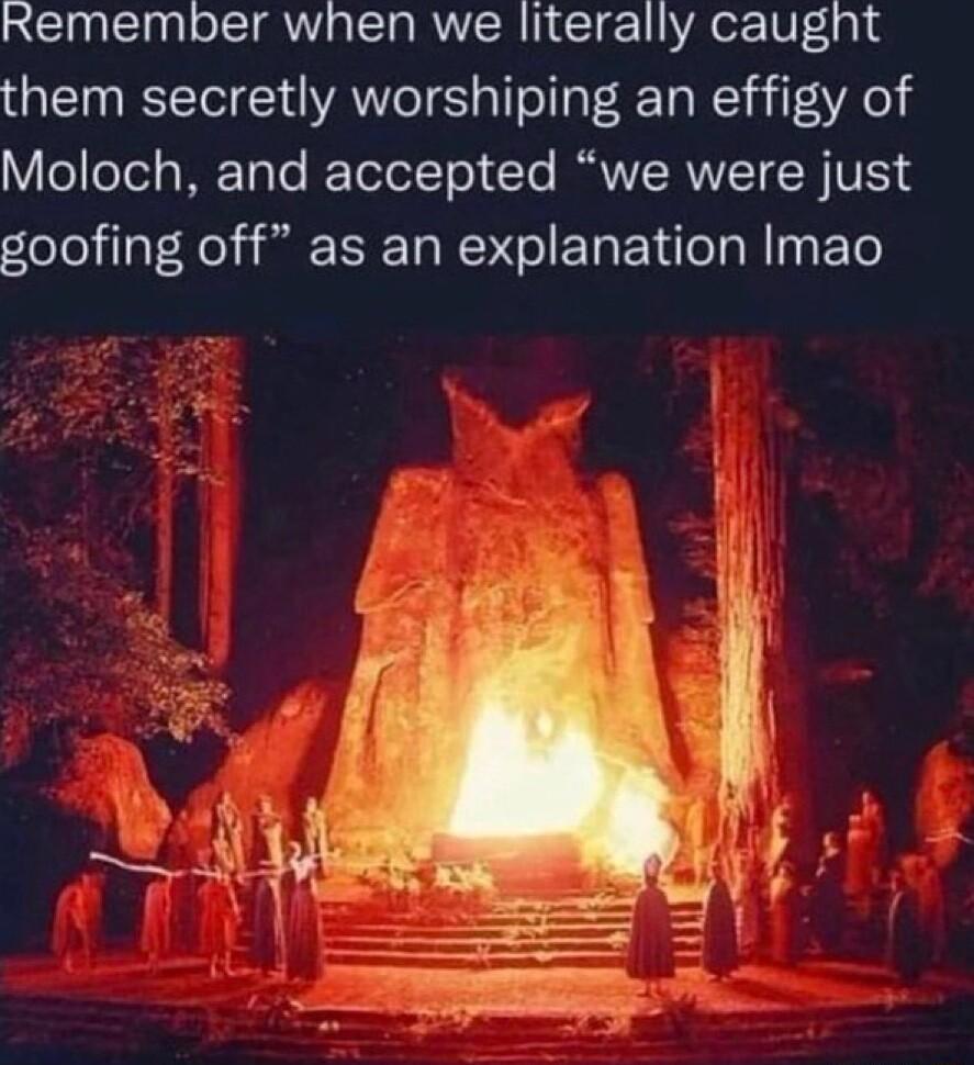 Remember when we literally caught them secretly worshiping an effigy of Vfo1eTol g T Te RToTolToY Te RVY RVV T RV S goofing off as an explanation Imao