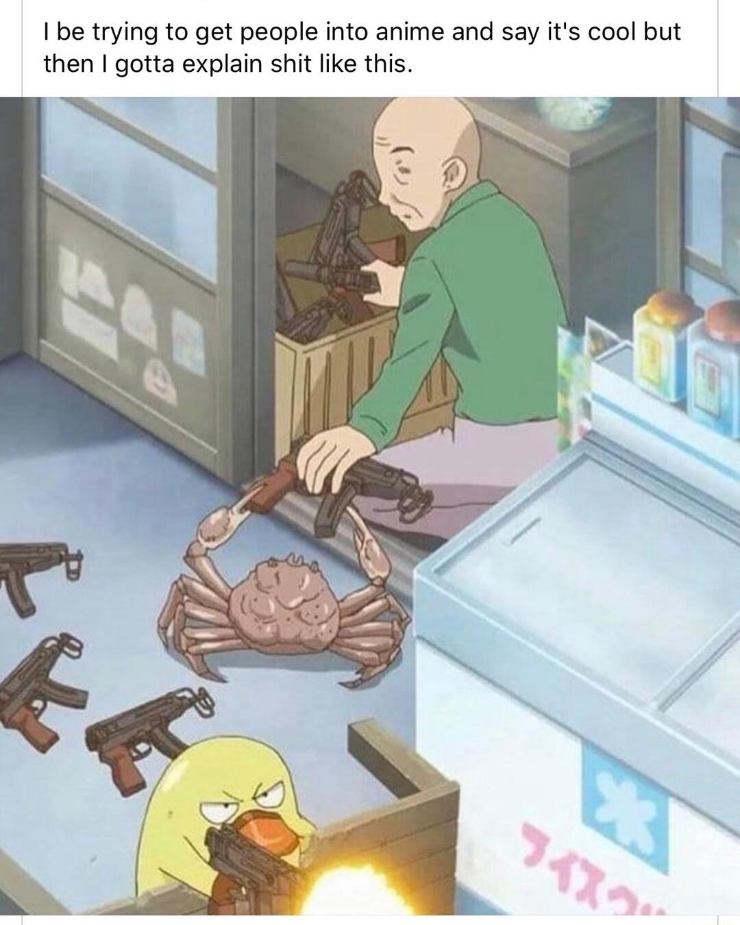 1 be trying to get people into anime and say its cool but then gotta explain shit like this