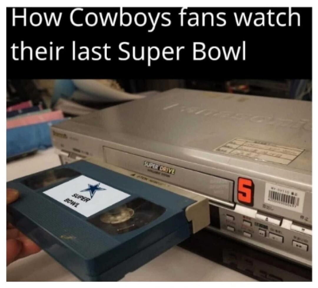 How Cowboys fans watch their last Super Bowl. SUPER DRIVE. SUPER BOWL.