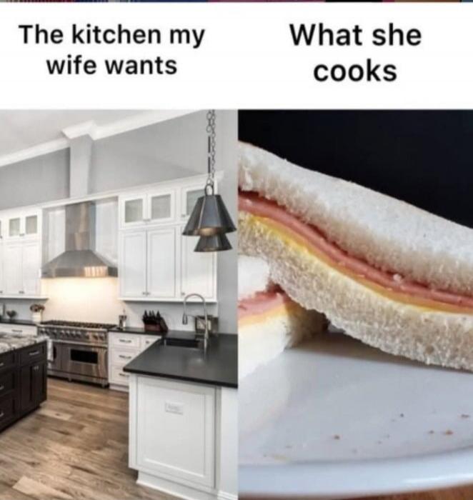 The kitchen my wife wants
What she cooks