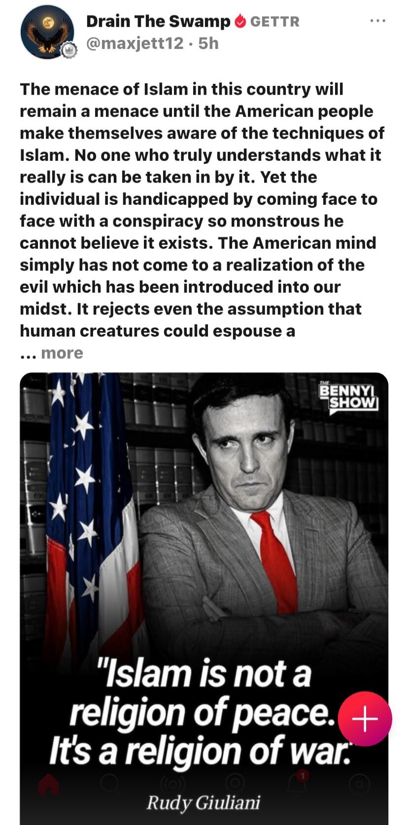 The menace of Islam in this country will remain a menace until the American people make themselves aware of the techniques of Islam. No one who truly understands what it really is can be taken in by it. Yet the individual is handicapped by coming face to face with a conspiracy so monstrous he cannot believe it exists. The American mind simply has n